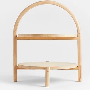 New! EXCLUSIVE Crate&Barrel Scandinavian Designed 2-Tier Server LIMITED EDITION